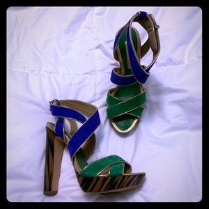 BCBG Max Azria suede heels